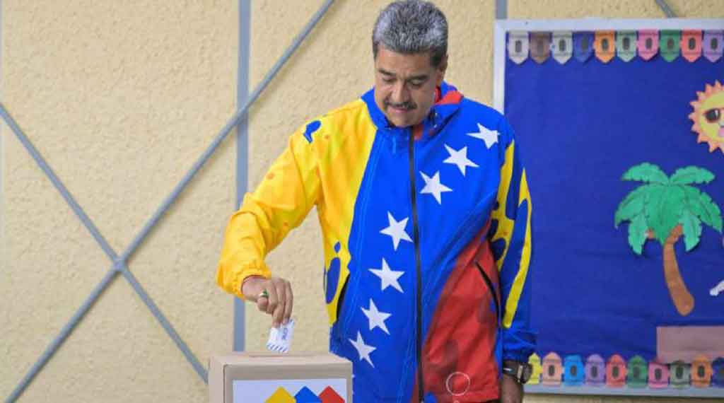 A votar por la paz y la vida de Venezuela, llamó Nicolás Maduro. Foto: Prensa Latina