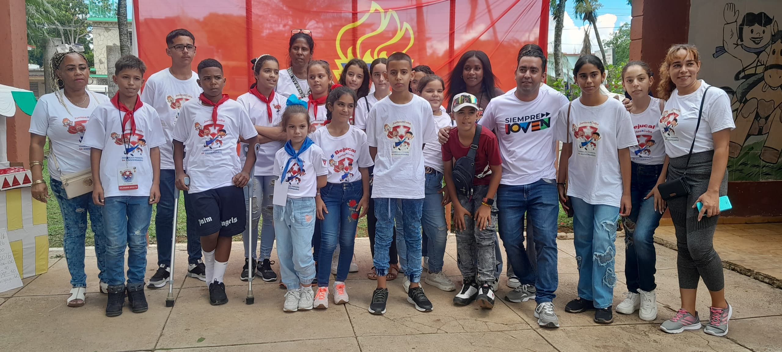 Abanderan delegación de Mayabeque a la Asamblea Pioneril Nacional