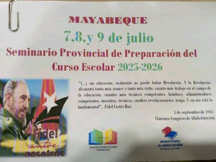 Capacitan a educadores de Mayabeque para próximo curso escolar 2025-2026.