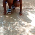 Pintura sobre el asfalto para homenajear a la Generación del Centenario (+Galería)