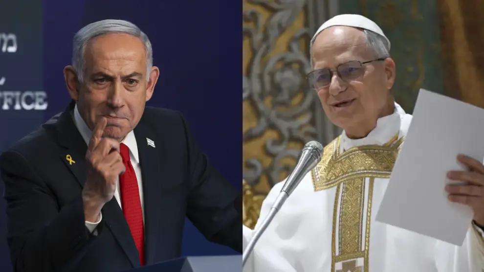 Papa León XIV pidió a Netanyahu cesar ataques de Israel contra Gaza