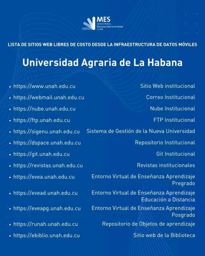 Ampliación de sitios web universitarios con acceso libre de costo. Foto: Radio Camoa