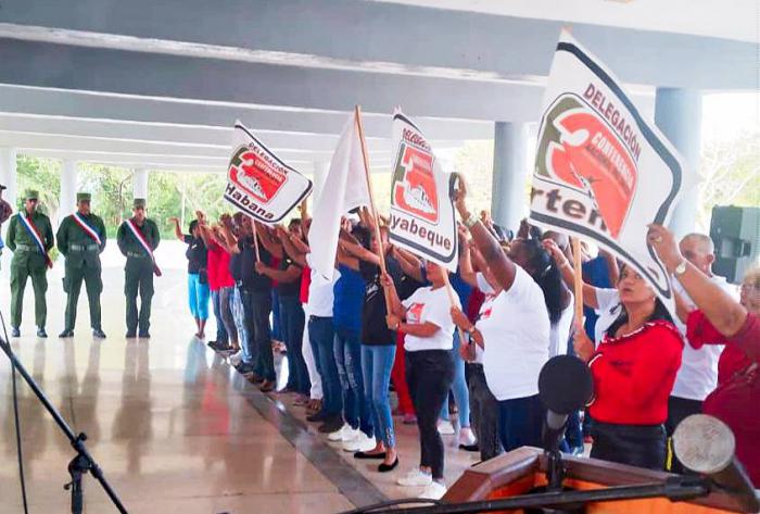 Abanderada delegación occidental a la 3ra Conferencia Nacional del SNTCD