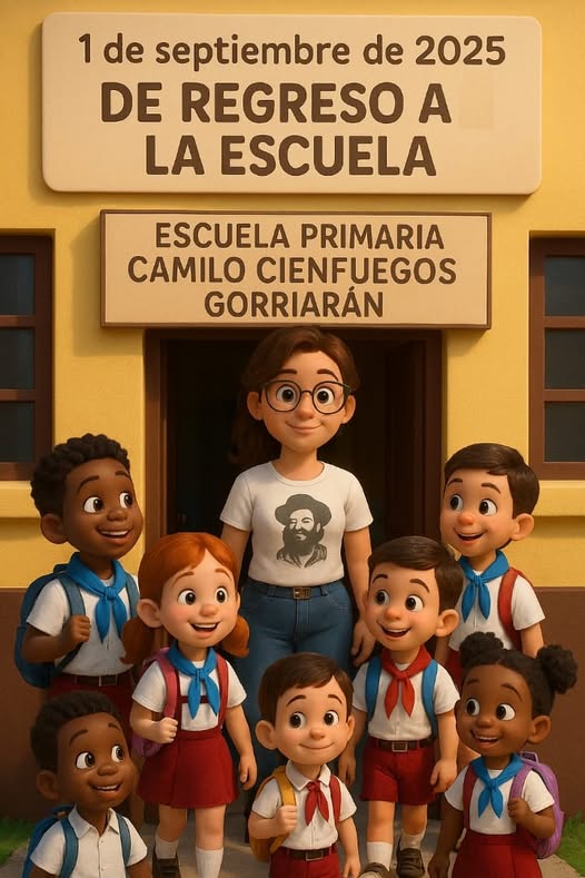 Nuevo Curso Escolar en Escuela Primaria de San José de las Lajas. Foto: Radio Camoa