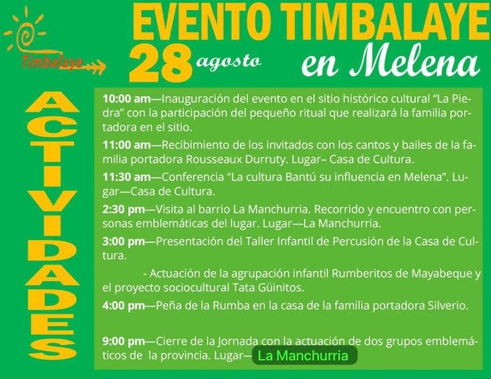 El Festival Timbalaye en Mayabeque