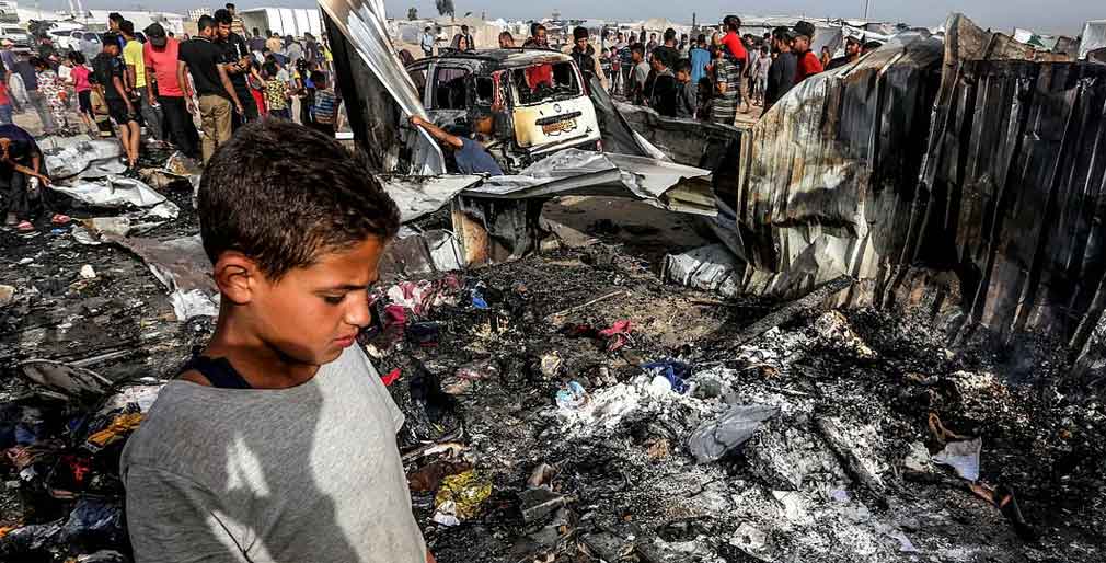 Epidemias amenazan la vida de los niños en Gaza. Foto: Prensa Latina