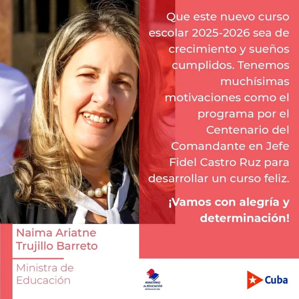 Dedican a Fidel inicio del nuevo curso escolar.