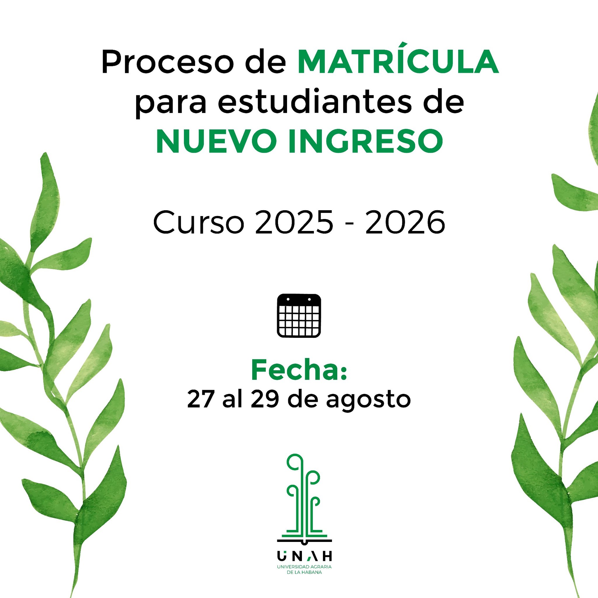 Anuncian Proceso de Matrícula para estudiantes de nuevo ingreso en Universidad de Mayabeque.