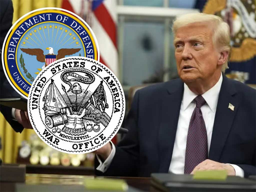Trump firma orden, cambia nombre de Departamento de Defensa de EEUU. Foto: Prensa Latina