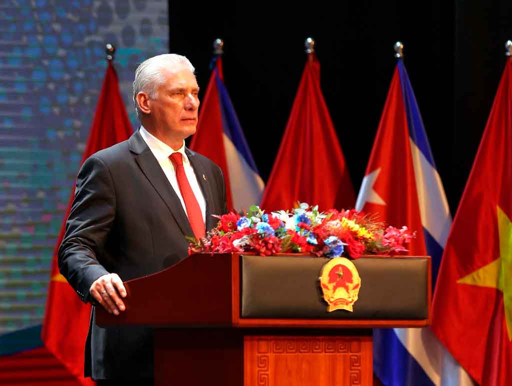 Exalta Díaz-Canel excepcional relación Vietnam-Cuba. Foto: Prensa Latina