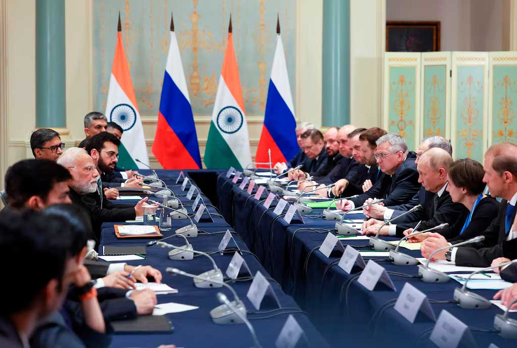 Modi y Putin sostienen excelente reunión sobre nexos India-Rusia. Foto: Prensa Latina