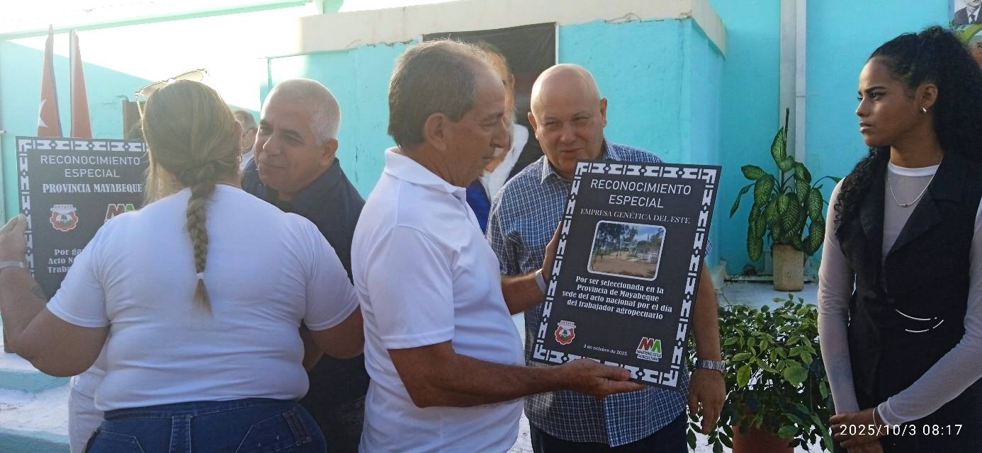 Reconocen a Empresa Genética del Este en Mayabeque como la mejor de su tipo en el país