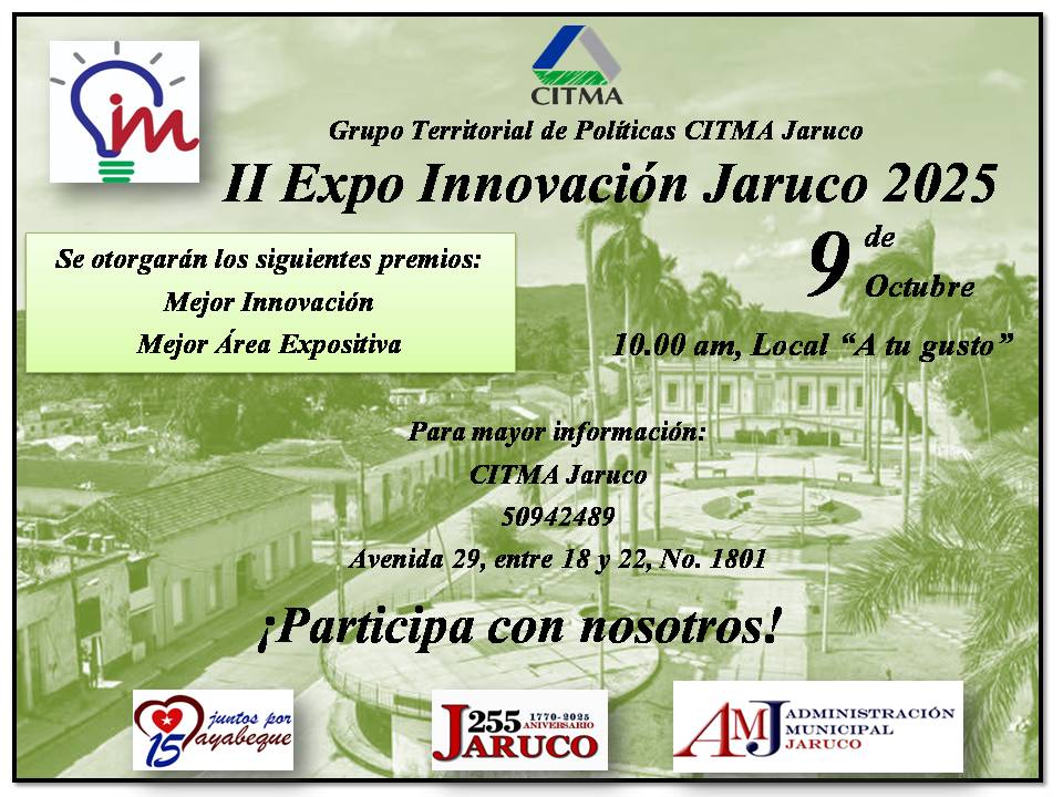 Realizará Jaruco Segunda Expoferia Innovación 2025. Foto: Radio Jaruco