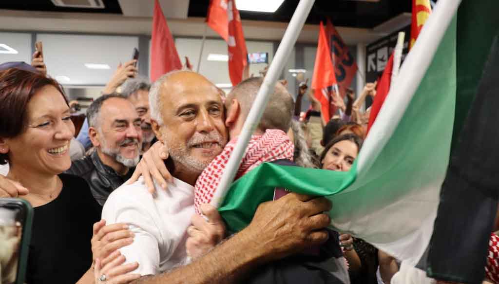 Regresan a Italia activistas de Flotilla Sumud detenidos por Israel. Foto: Prensa Latina