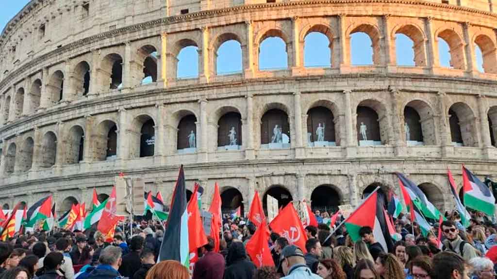 Huelga general en Italia contra el genocidio de Israel en Gaza