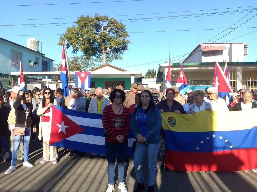 Pueblo de Mayabeque repudia ataque terrorista de Estados Unidos contra Venezuela.