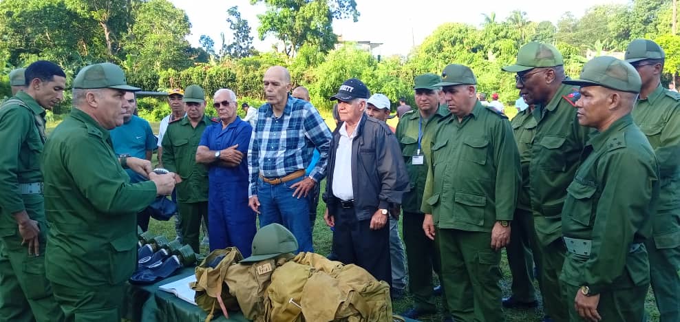Encabeza Salvador Vald&eacute;s Mesa Ejercicio Defensivo Territorial en Santa Cruz del Norte