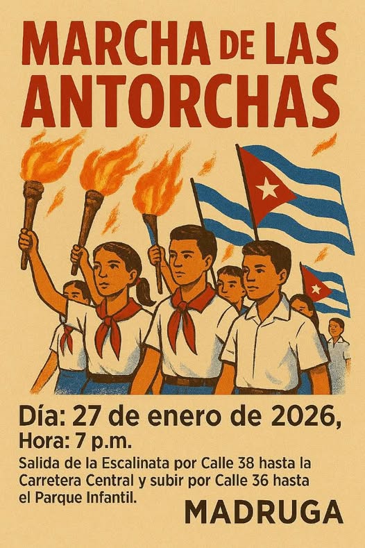 Una marcha centenaria antimperialista este 27 de enero Foto: Facebook