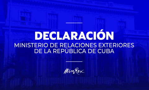 Declaraci&oacute;n del Ministerio de Relaciones Exteriores. Foto: Prensa Latina