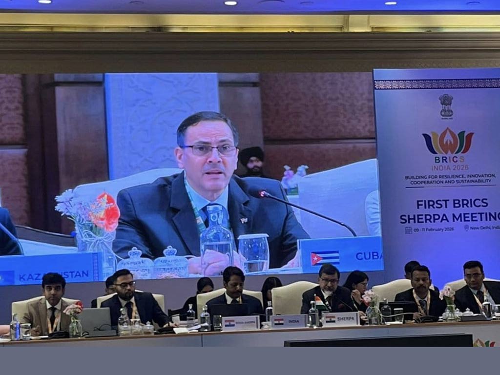 Denuncia Cuba en reunión del Brics en India bloqueo petrolero de EEUU. Foto: Prensa Latina