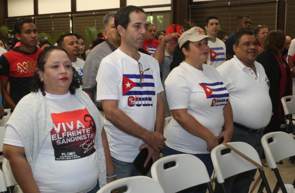 Cubanos en Nicaragua reiteran compromiso con su patria. Foto: Prensa Latina
