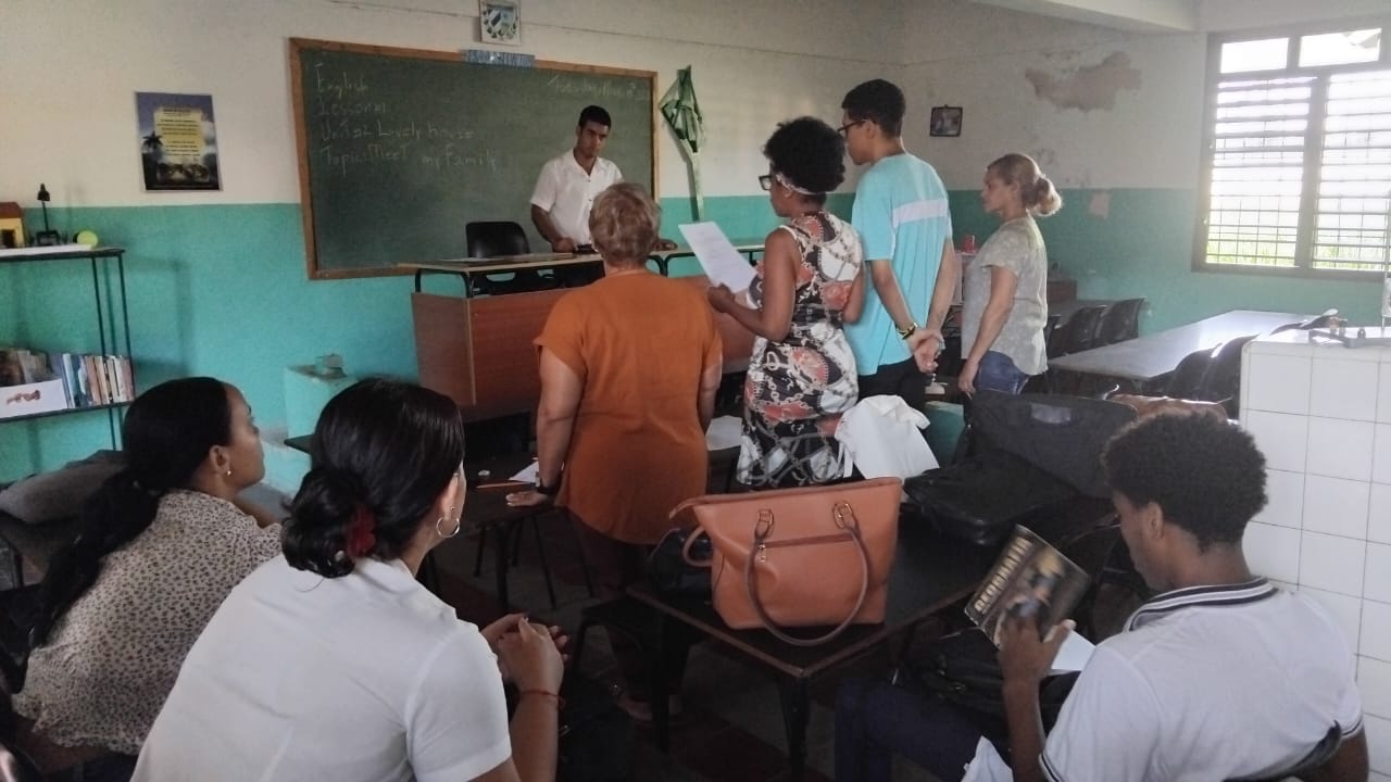 Realizan ejercicio de culminación de estudio futuros docentes de Mayabeque. Foto: Sandy Acosta