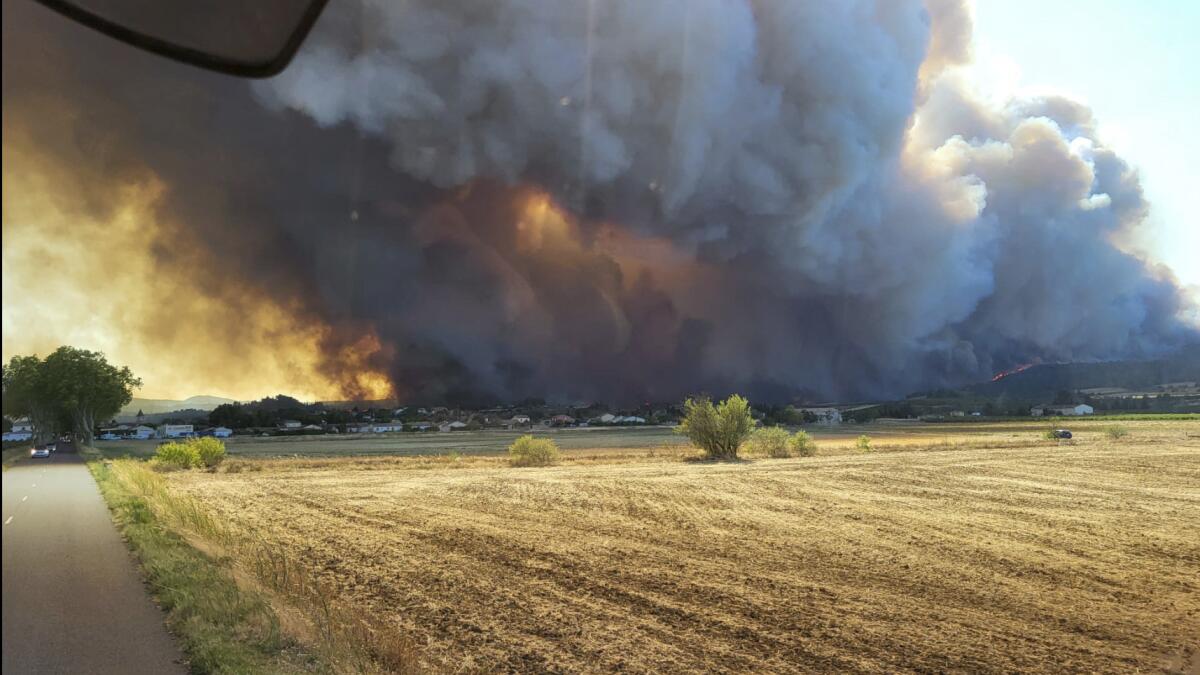 Reaparecen incendios forestales en sur de Francia. Foto: Prensa Latina