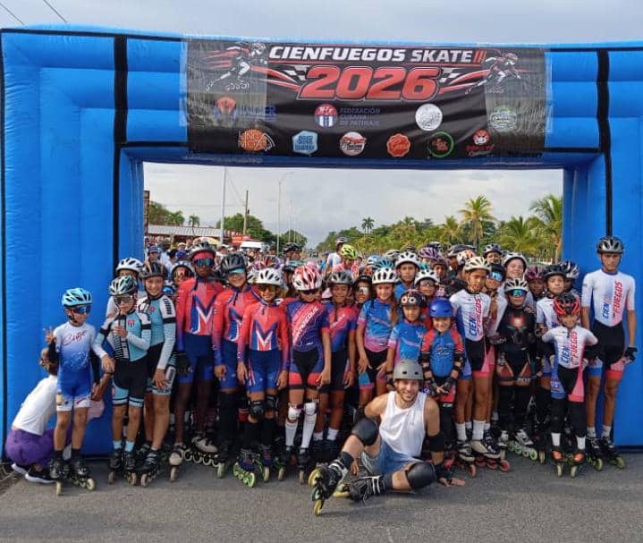 Equipo de patinaje de Mayabeque brilla en Skate Cienfuegos 2026. Foto: Radio Camoa