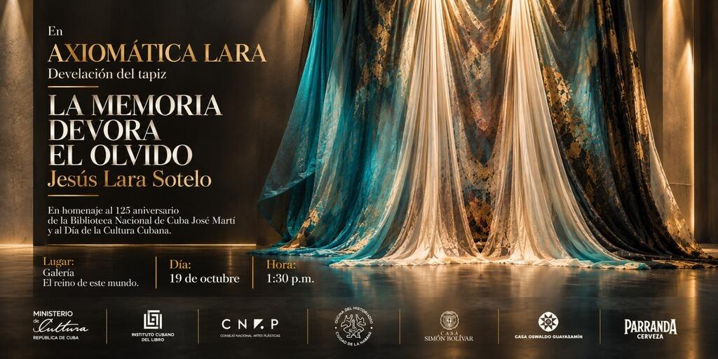 Artista cubano Lara Sotelo enriquece su reciente muestra en La Habana. Foto: Prensa Latina