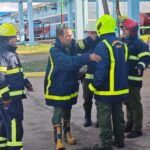 Sofocado incendio en la Central Termoeléctrica Ernesto Guevara, santa cruz del norte